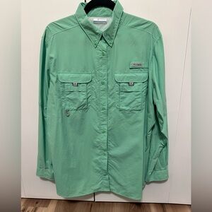 Columbia Bahama women’s green long sleeve fishing shirt